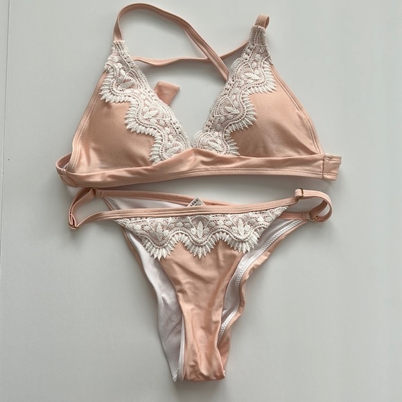 RELLECIGA Peach Bikini Sz SM - Picture 1 of 7